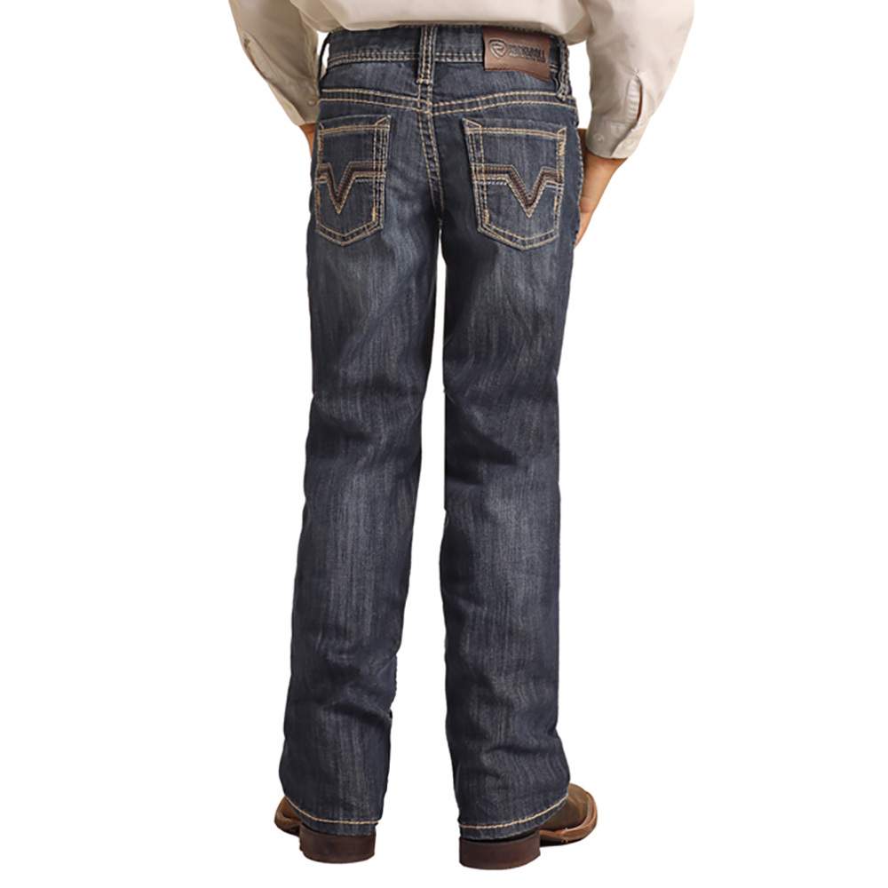  Rock & Roll Denim - Boy's Regular Fit BB Gun Bootcut Western  Jeans - Medium Vintage Wash, Size 4: Clothing, Shoes & Jewelry