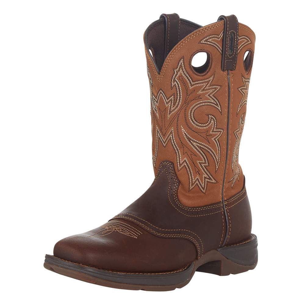Durango Boots Men`s Rebel Brown 11` Tan Saddle Top Soft Toe