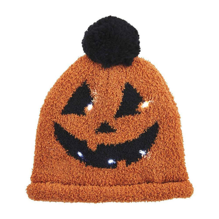 Light Up Jack O Lantern Beanie