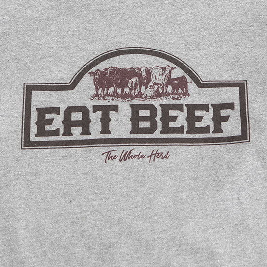 The Whole Herd Youth Eat Beef Long Sleeve T-Shirt