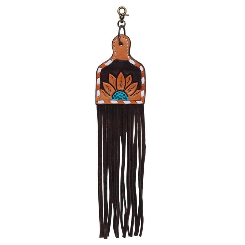 Turquoise Sunflower Saddle Charm