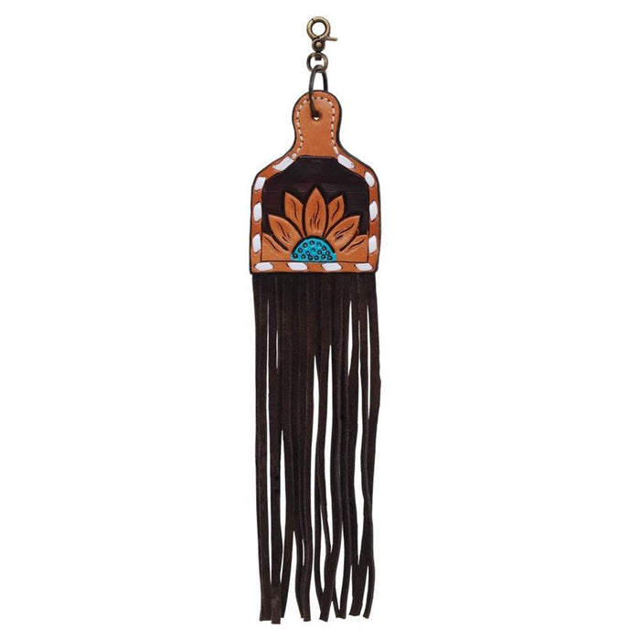 Turquoise Sunflower Saddle Charm