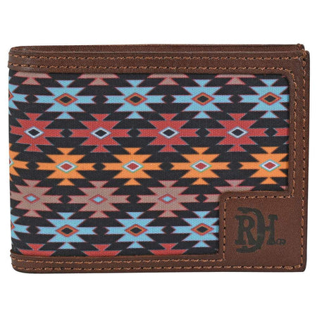 Wrangler Southwestern Blue Canvas Wallet