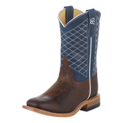 AB Kids Toast Bison Blue Lava Square Toe Boot