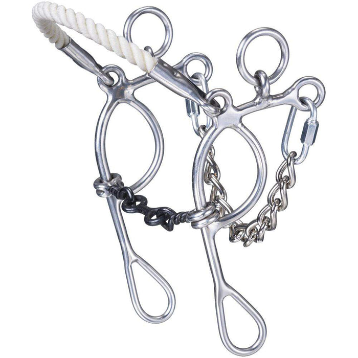 Pony Dogbone Rope Nose Combo Bit