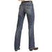 Women's Ivory Embroidered Relaxed Mid Rise Straight Leg Jeans
