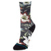 Variegate Black Kids Crew Socks