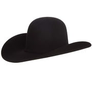 AHC 100X Black Self Band 4 1/4" Brim Open Crown Felt Cowboy Hat