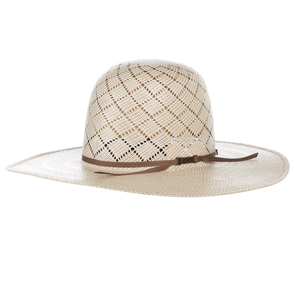 American Hats AHC 5050 Patchwork Crossbred Tan and Ivory 4 1/4in. Brim
