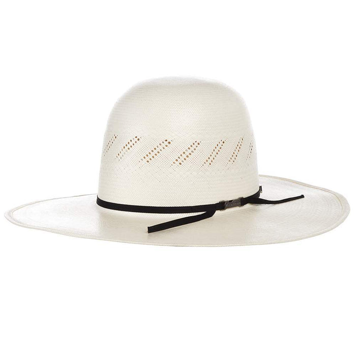American Hats AHC 7900 Fancy Vent Ivory 4 1/4in. Brim Round Oval Open Crown Cowboy Hat
