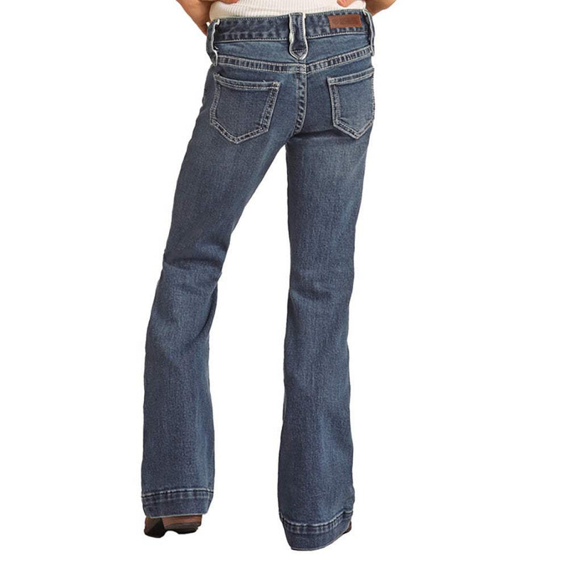 Rock & Roll Denim Girls Extra Stretch Trousers