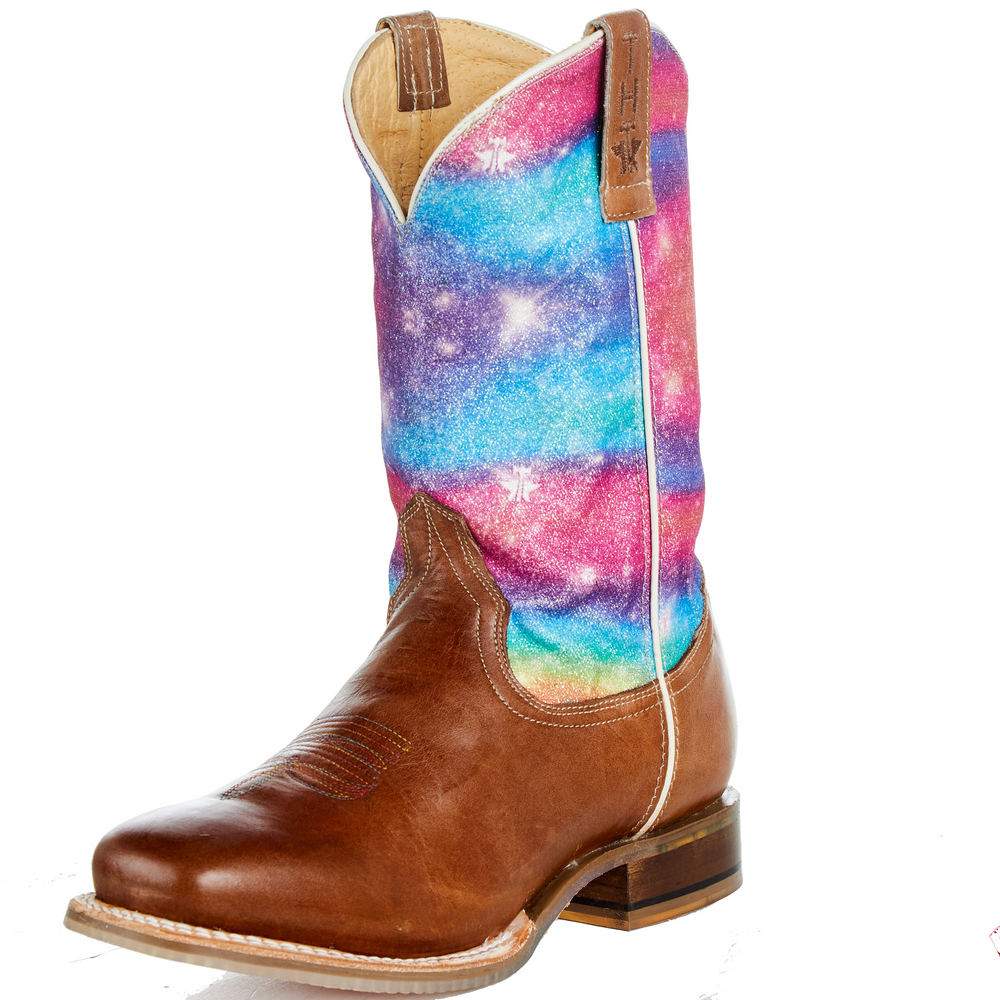 Tin Haul Footwear Youth Rainbow Sparkles Cowgirl Boot