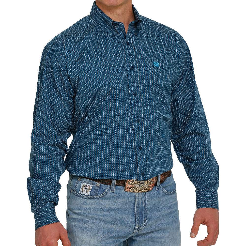 Cinch Men's Geometric Print Button-down Western Shirt — Nrs