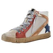 Kids Roxanne Mauve High Top Casual Shoe