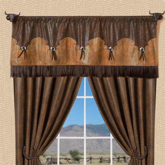 Carstens Fringed Concho Valance