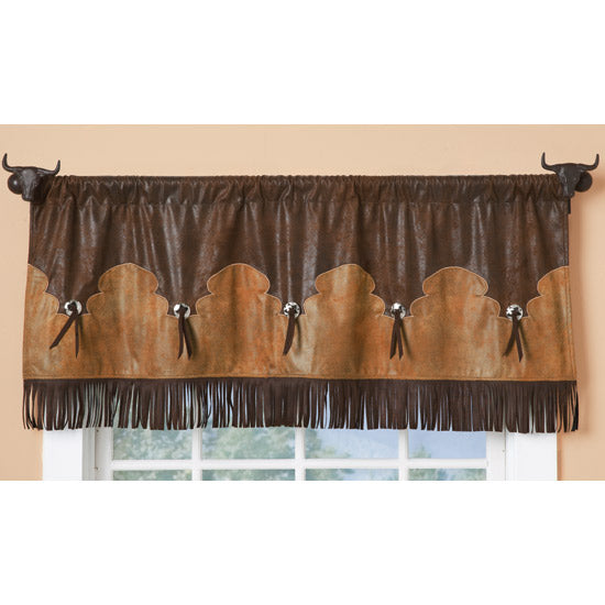 Carstens Fringed Concho Valance