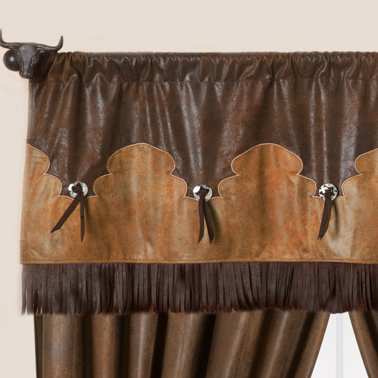 Carstens Fringed Concho Valance