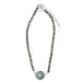 & Faux Navajo Pearl Choker with Turquoise Concho Accent