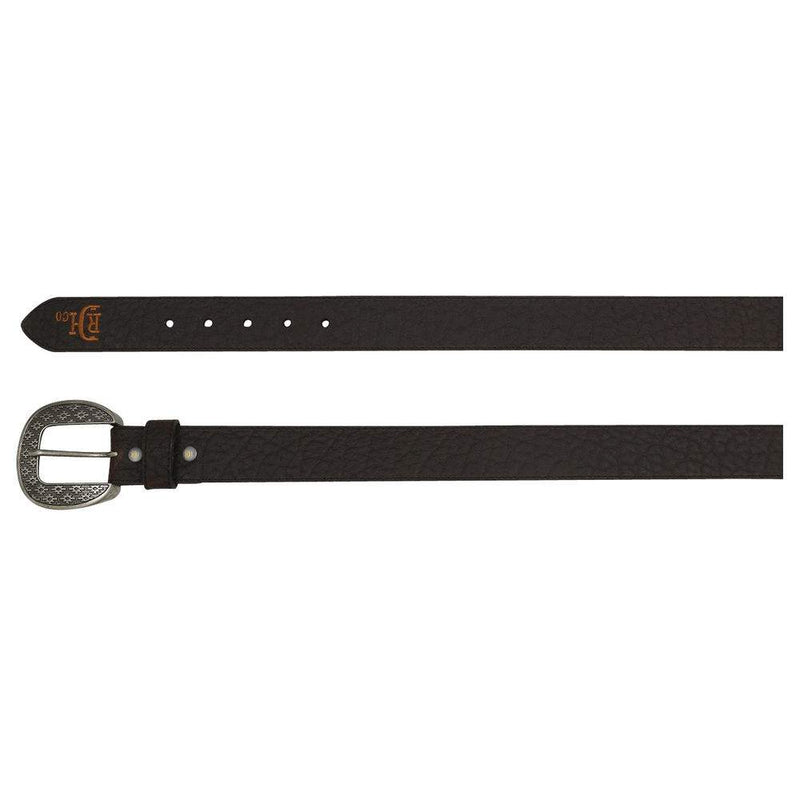 Men's Red Dirt Hat Bison Grain Leather Belt