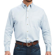 Ariat Men's Cashmere Blue Solid Twill Shirt
