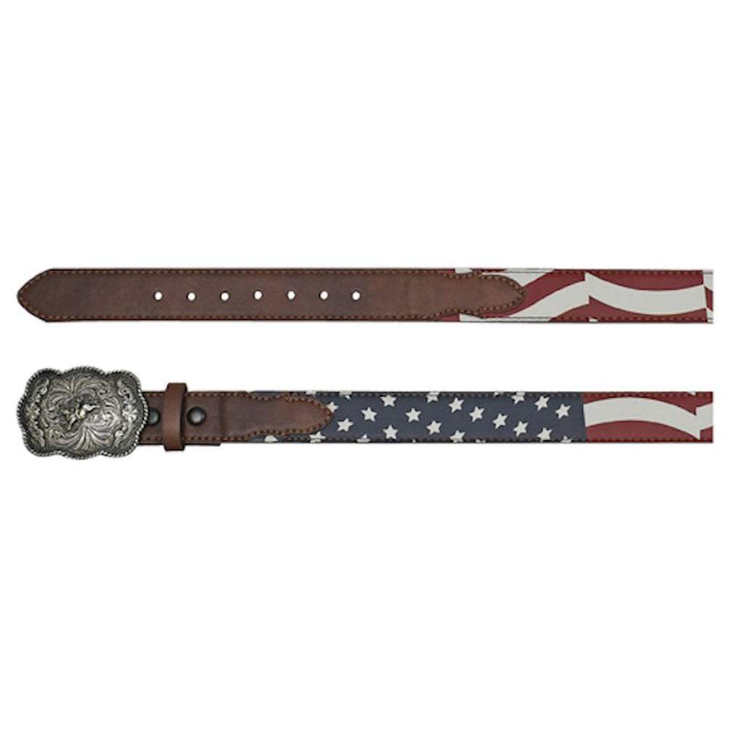 Boy's Arena Ace American Flag Print Belt