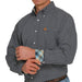 Cinch Men's Floral Print Long Sleeve Button Down