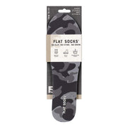 Black Camo Mesh Flat Sock