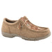 Kids Chillin Tan Tooled Casual Shoe