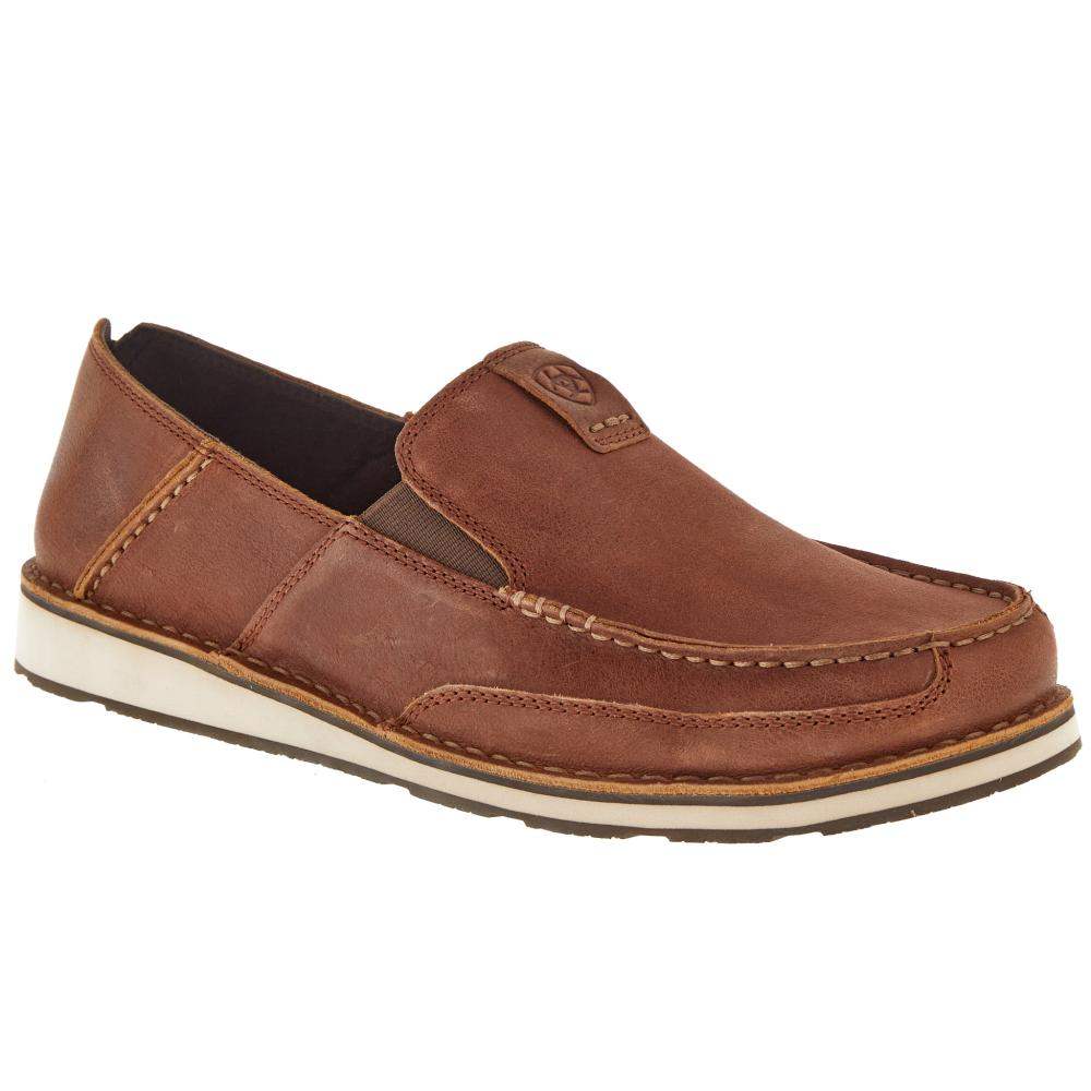 Ariat Men\'s Cruiser Boat Shoe Brown Leather Slip On Size 10D Amazon.com | ARIAT Mens Cruiser Shattered Brick 7 | Loafers  main image 2