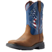 Kids Workhog XT Venttek Bolt Distressed Tan Ole Blue Boot