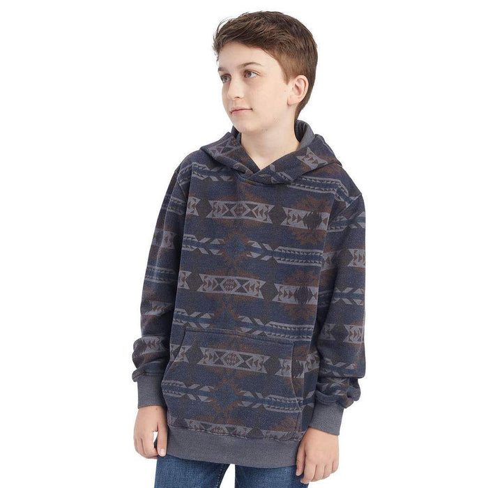 Boy's Printed Overdyed Washed Sweater