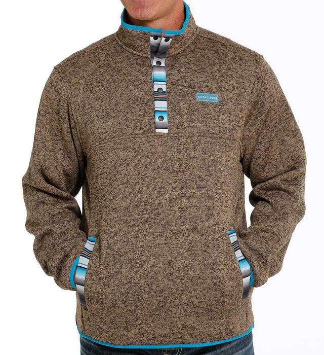 Men's Fleece Pullover Quarter Snap