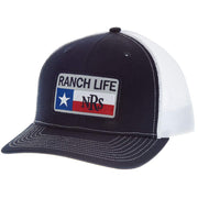 Navy and White Cap