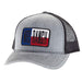 Grey and Black Cap