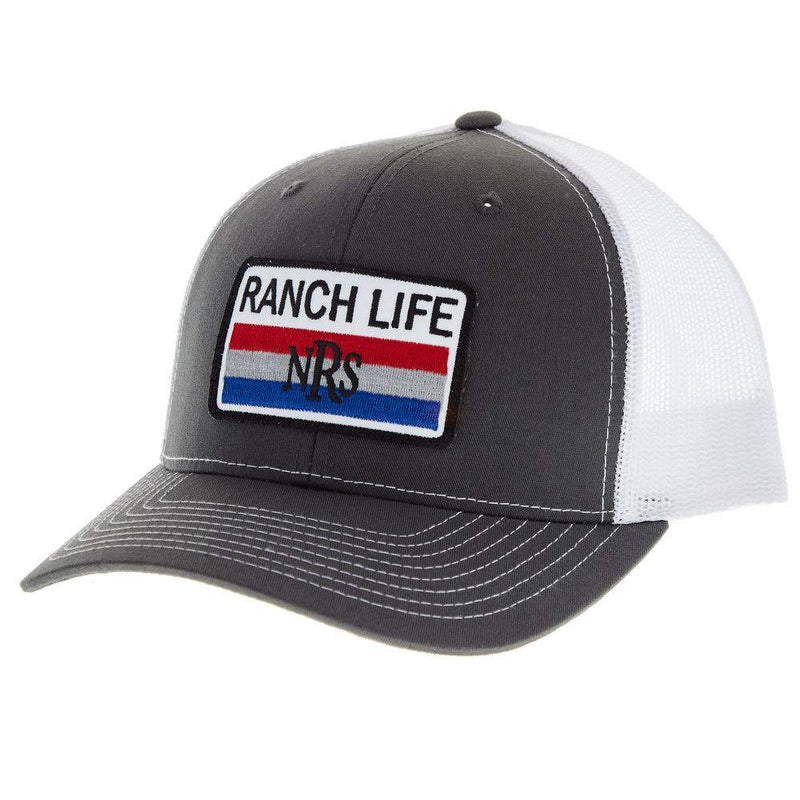 Charcoal and White Cap