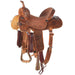 Natural Antique 7/8 Breed Spider/Sunflower Combo Barrel Saddle
