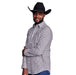 Men's Charcoal Taos Plaid Long Sleeve Button Down