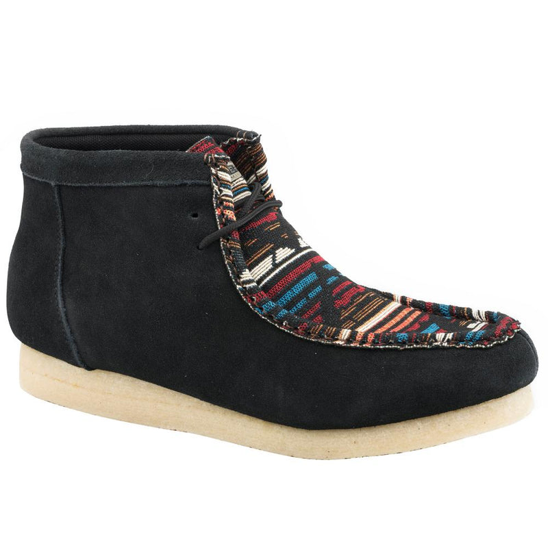 Men`s Black Aztec Suede GumSole Chukka