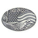 M&F God Bless America Oval Buckle