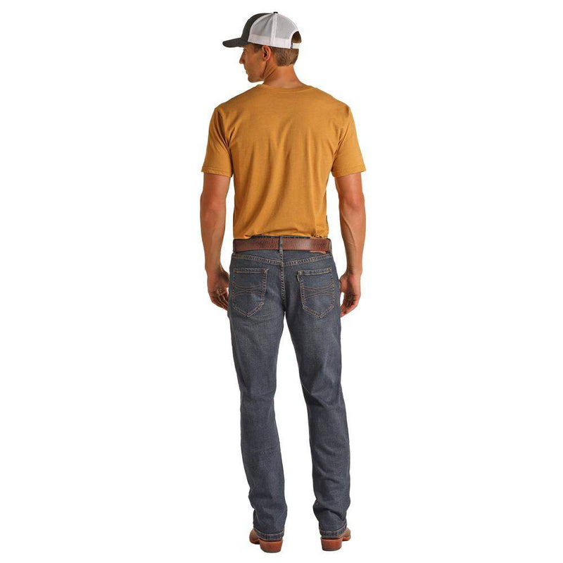 Rock N Roll Cowboy X Hooey Double Barrel Stackable Bootcut Jeans