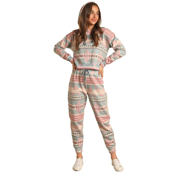Powder Pink Aztec Pants