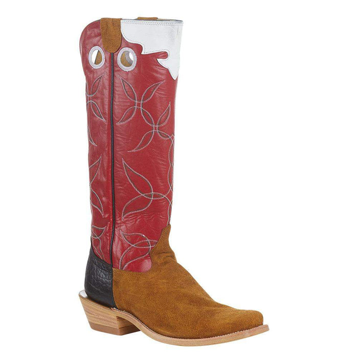 8 D Hondo Enterprises Inc Men u0026 39 s Maple Crazy Horse Roughout Vamp 16in. Red Calf Top