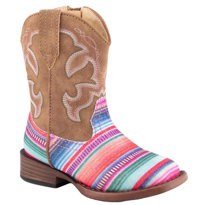 Roper Footwear Toddler Glitter Serape Cowgirl Boot