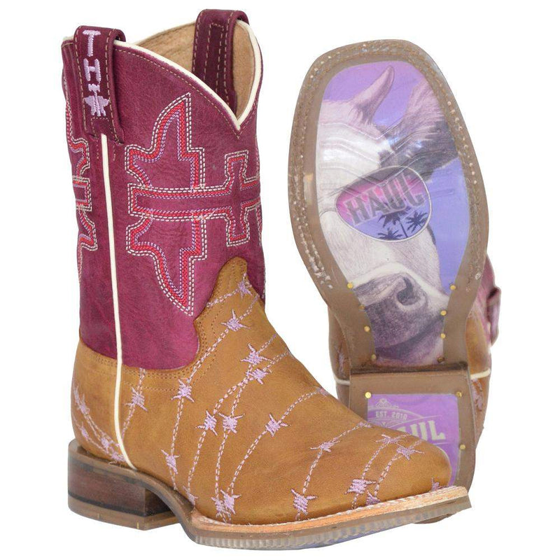 Tin Haul Footwear Kids Don't Touch Cool Moo Sole Boot