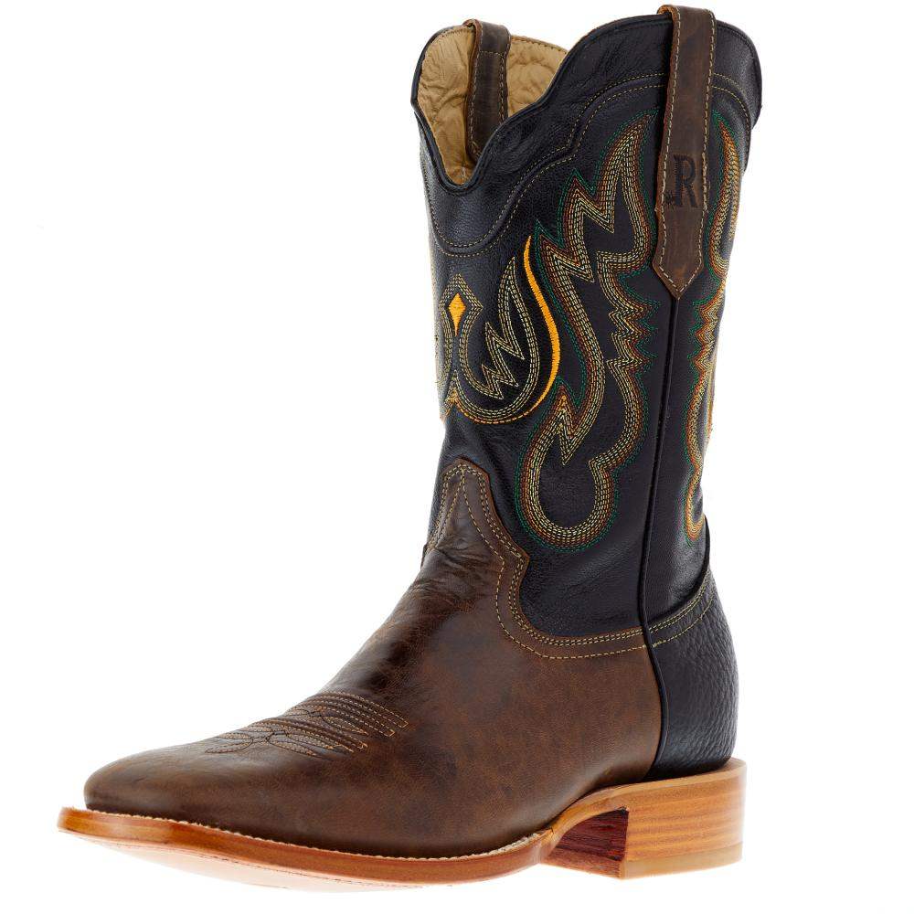 R Watson Boots Men's Antique Miel Goat 11in. Black Luster Goat Top