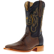 R Watson Boots Men's Antique Miel Goat 11in. Black Luster Goat Top
