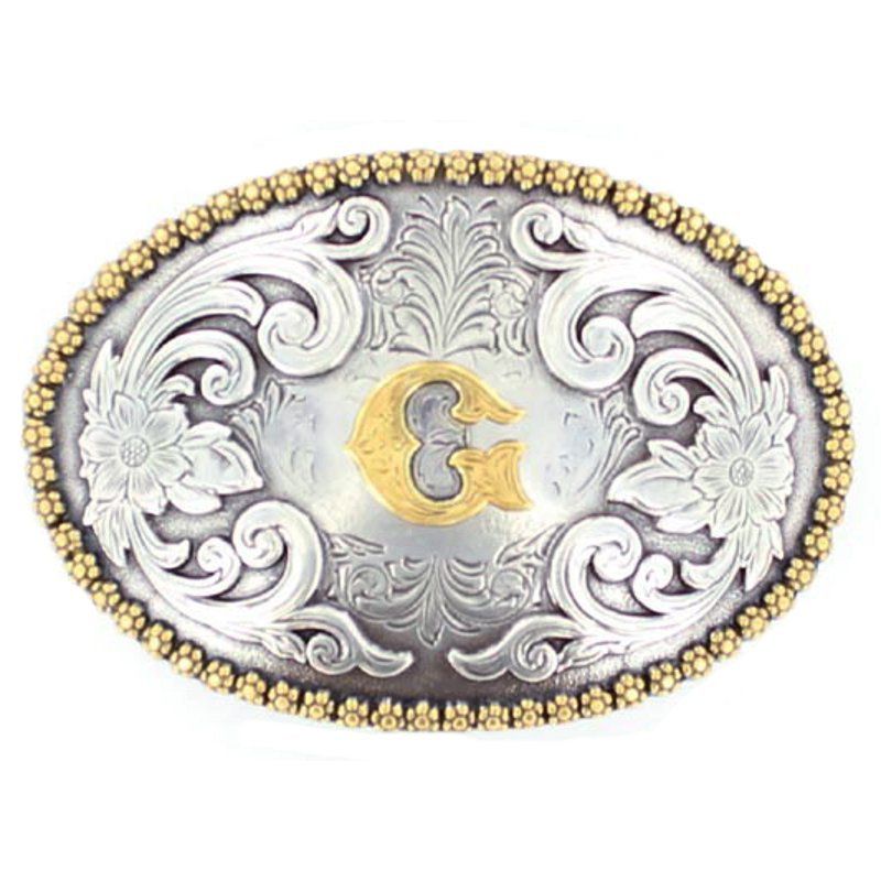 M&F G Initial Belt Buckle