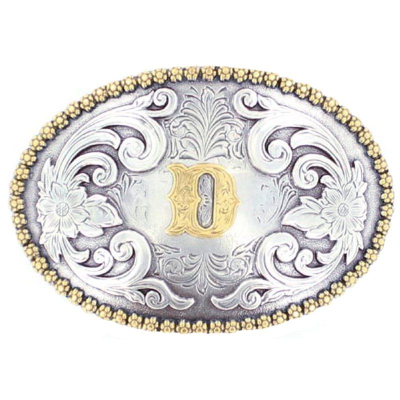 M&F D Initial Belt Buckle