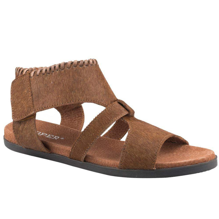 Roper Footwear Women's Tan Hair on Hide Sandal