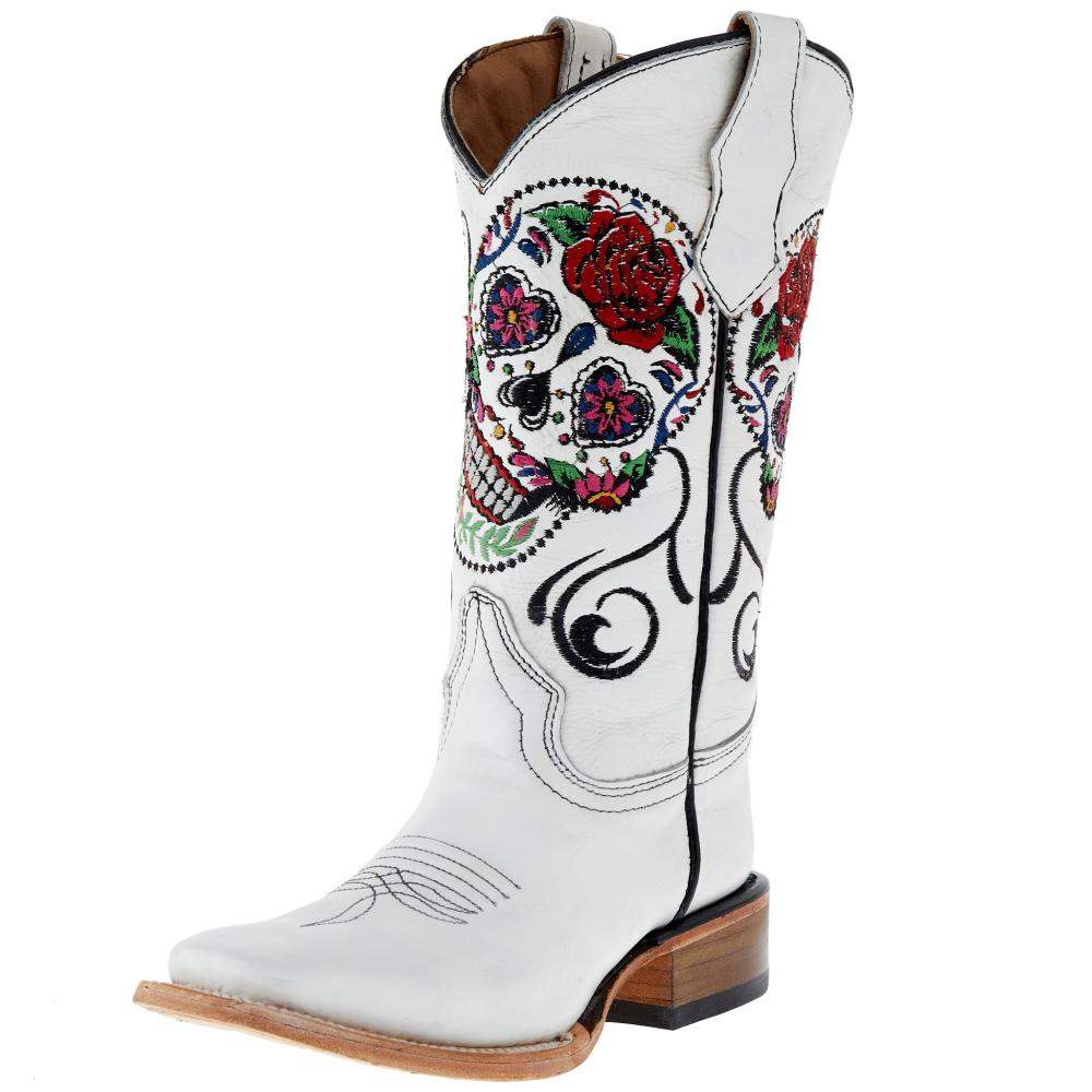 sugar skull cowgirl boots